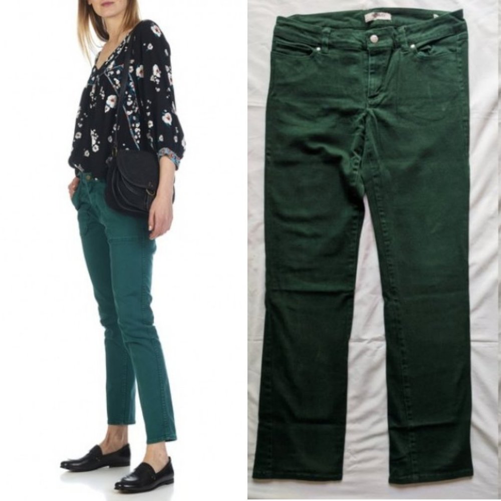 ROMY Skinny Jeans in Hunter Green sz 8